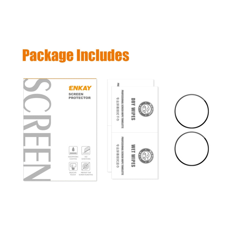 For Huawei Watch GT 4 41mm 2pcs ENKAY 3D Full Coverage Soft PC Edge PMMA HD Screen Film
