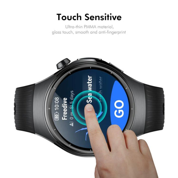 For Huawei Watch 5 46mm 2pcs ENKAY 3D Full Coverage Soft PC Edge PMMA HD Screen Film