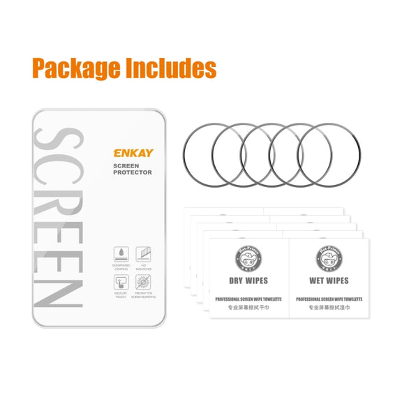 For Huawei Watch GT 5 Pro 42mm 5pcs ENKAY 3D Full Coverage Soft PC Edge PMMA HD Screen Film