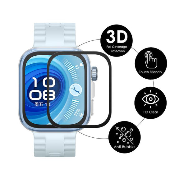 For Huawei Watch Fit 4 Pro 5pcs ENKAY 3D Full Coverage Soft PC Edge PMMA HD Screen Film