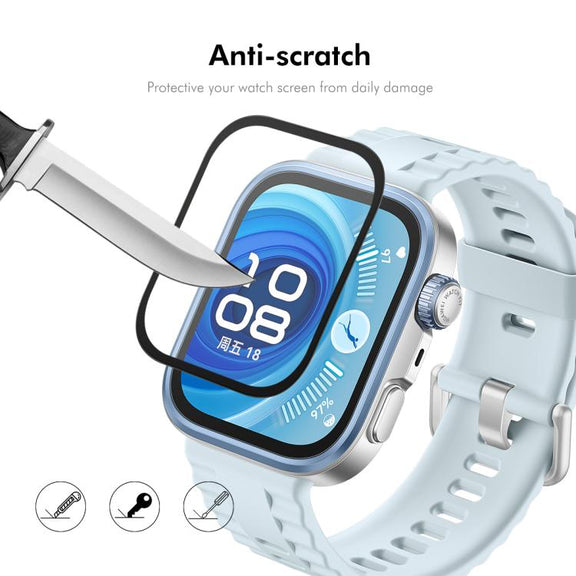 For Huawei Watch Fit 4 Pro 5pcs ENKAY 3D Full Coverage Soft PC Edge PMMA HD Screen Film