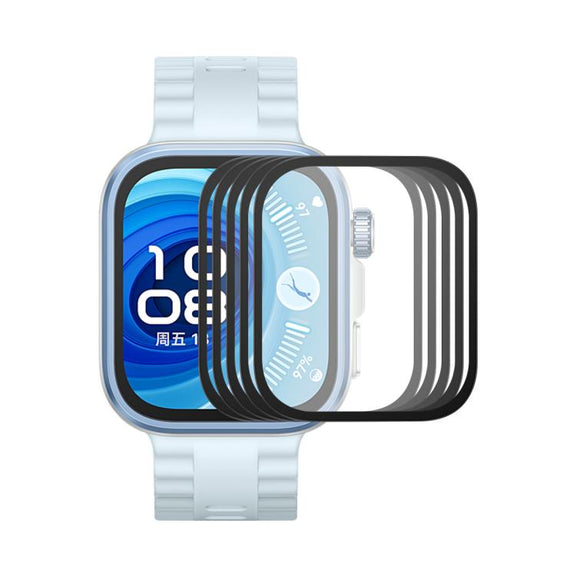 For Huawei Watch Fit 4 Pro 5pcs ENKAY 3D Full Coverage Soft PC Edge PMMA HD Screen Film