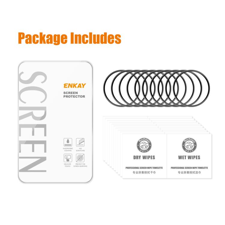 For Huawei Watch 5 42mm 10pcs ENKAY 3D Full Coverage Soft PC Edge PMMA HD Screen Film