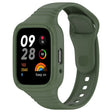For Redmi Watch 3 Lite Integrated Fully Enclosed Silicone Watch Band(Dark Green) - Watch Bands by PMC TechLife | Online Shopping South Africa | PMC TechLife | Buy Now Pay Later Mobicred