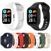 For Redmi Watch 3 Active Integrated Fully Enclosed Silicone Watch Band(Pink)