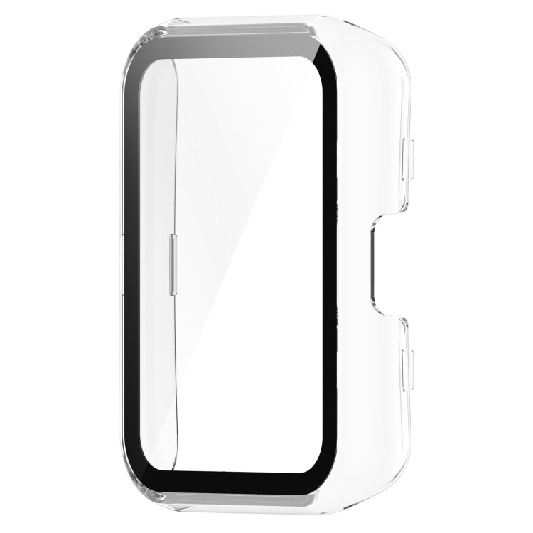 For Huawei Watch Fit PC + 9H Tempered Film Integrated Watch Protective Case(Transparent)