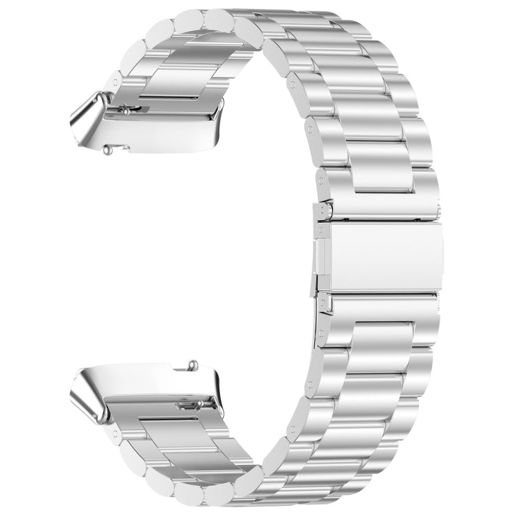 For Redmi Watch 3 Lite Three Bead Stainless Steel Metal Watch Band(Silver) - free shipping - PMC TechLife - Order now!