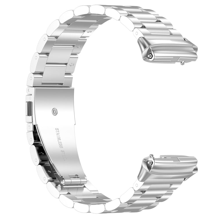 For Redmi Watch 3 Lite Three Bead Stainless Steel Metal Watch Band(Silver) - free shipping - PMC TechLife - Order now!