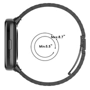 For Redmi Watch 3 Lite Three Bead Stainless Steel Metal Watch Band(Silver)