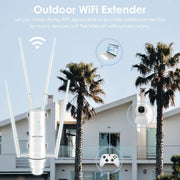 WAVLINK WN572HP3 AC1200 Dual Band Weatherproof Wireless Router Outdoor WiFi Extender, Plug:US Plug