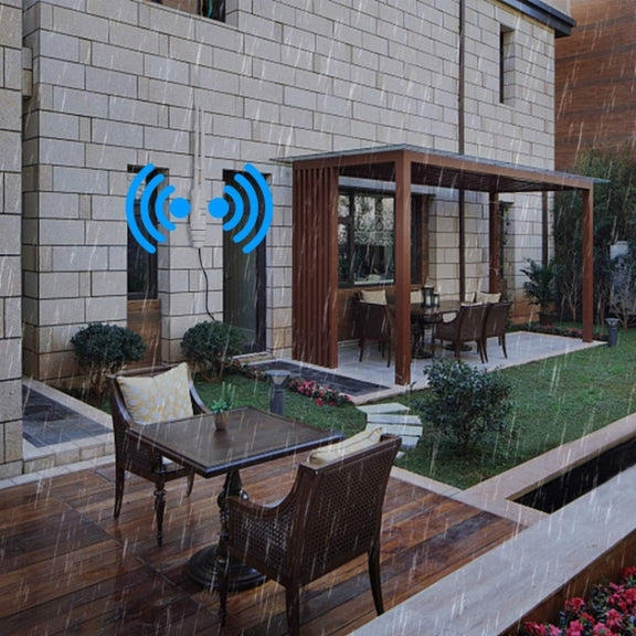 WAVLINK WN570HA1 Weatherproof 2.4+5GHz 600Mbps Outdoor WiFi Range Router Extender, Plug:UK Plug