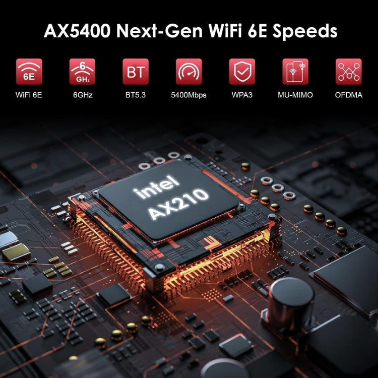 WAVLINK WN675X3-PCIE Tri-band 5400Mbps WiFi 6E PCIe Wireless Adapter BT 5.3 Network Card