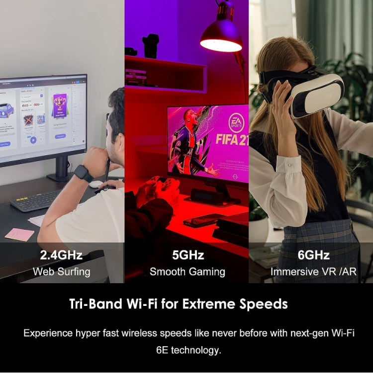 WAVLINK WN675X3-PCIE Tri-band 5400Mbps WiFi 6E PCIe Wireless Adapter BT 5.3 Network Card - free shipping - PMC Jewellery - Order now!