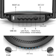 WAVLINK WN531P3 WAN / LAN Port Signal Booster Wireless Repeater AC1200 Wireless Routers, Plug:US Plug