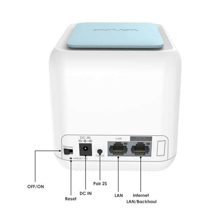 WAVLINK WN535M1 WiFi Wireless Routers 11AC AC1200 Mesh Wireless Repeater Signal Extender, Plug:UK Plug