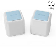 WAVLINK WN535M2 For Home Office 2pcs Mesh Wireless Router AC1200 Dual Band WiFi Signal Booster, Plug:UK Plug