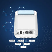 WAVLINK WN535M2 For Home Office 2pcs Mesh Wireless Router AC1200 Dual Band WiFi Signal Booster, Plug:UK Plug