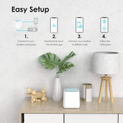 WAVLINK WN535M3 For Home Office 3pcs Mesh Wireless Router AC1200 Dual Band WiFi Signal Booster, Plug:US Plug