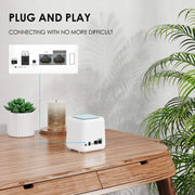 WAVLINK WN535M3 For Home Office 3pcs Mesh Wireless Router AC1200 Dual Band WiFi Signal Booster, Plug:EU Plug
