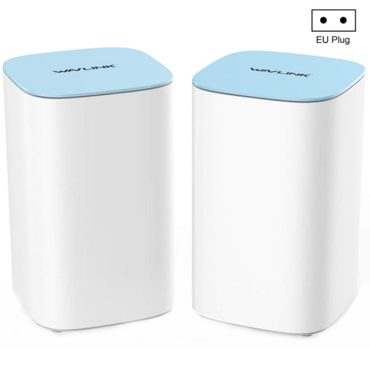 WAVLINK WN551K2 2pcs AC3000 WiFi Wireless Repeater Built-in Antenna Tri-Band Mesh Wireless Router, Plug:EU Plug - free shipping - PMC Jewellery - Order now!