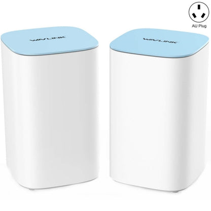 WAVLINK WN551K2 2pcs AC3000 WiFi Wireless Repeater Built-in Antenna Tri-Band Mesh Wireless Router, Plug:AU Plug - free shipping - PMC Jewellery - Order now!