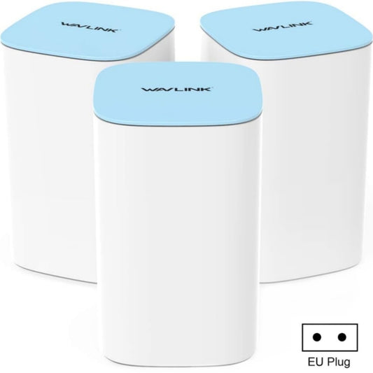 WAVLINK WN551K3 3pcs AC3000 WiFi Wireless Repeater Built-in Antenna Tri-Band Mesh Wireless Router, Plug:EU Plug - free shipping - PMC Jewellery - Order now!