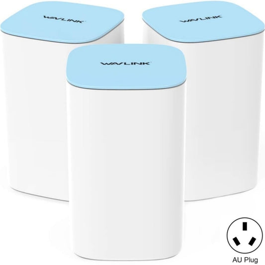 WAVLINK WN551K3 3pcs AC3000 WiFi Wireless Repeater Built-in Antenna Tri-Band Mesh Wireless Router, Plug:AU Plug - free shipping - PMC Jewellery - Order now!
