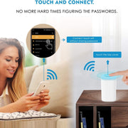 WAVLINK WN551K3 3pcs AC3000 WiFi Wireless Repeater Built-in Antenna Tri-Band Mesh Wireless Router, Plug:UK Plug