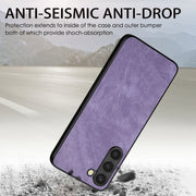 For Samsung Galaxy S25+ 5G Vintage Leather PC Back Cover Phone Case(Purple)