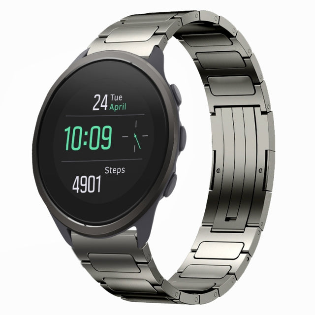 For SUUNTO 5 Peak 22mm I-Shaped Titanium Alloy Watch Band(Grey)
