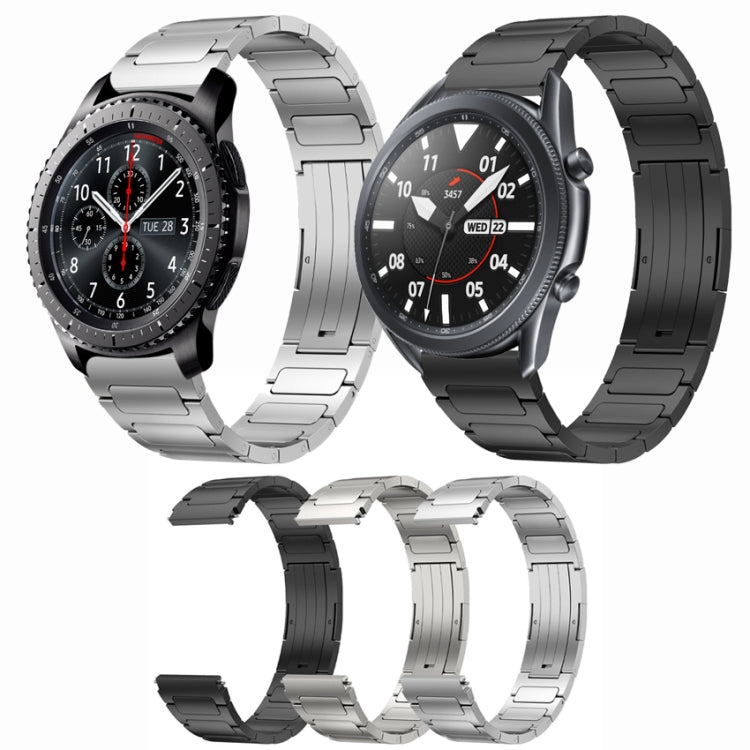 For Samsung Gear S3 Classic 22mm I-Shaped Titanium Alloy Watch Band(Sliver)