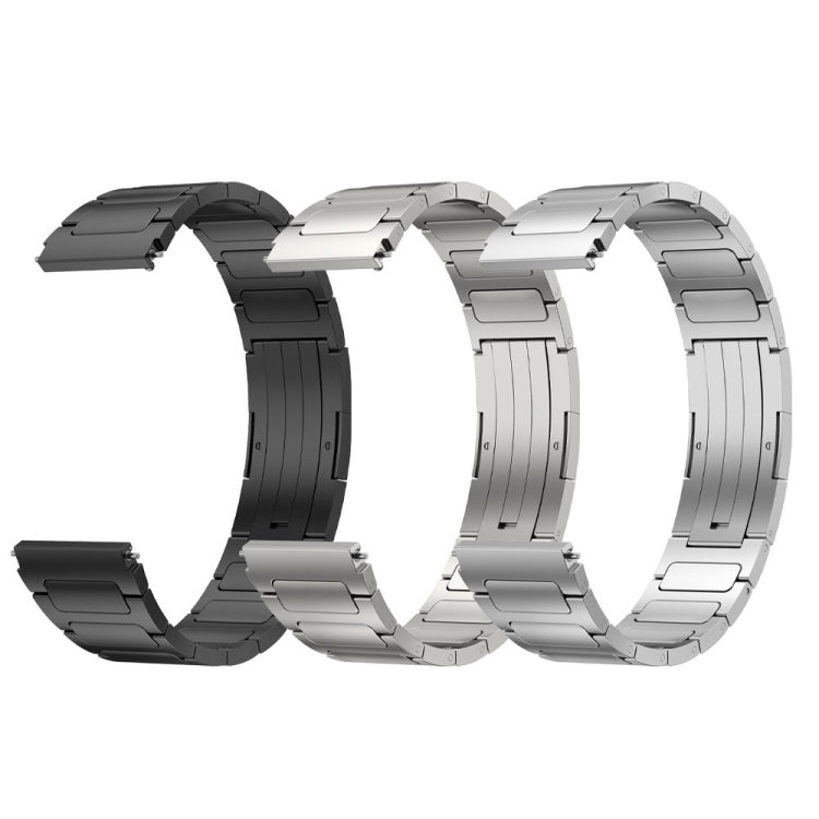 For Samsung Gear S3 Classic 22mm I-Shaped Titanium Alloy Watch Band(Grey) - Watch Bands by PMC TechLife | Online Shopping South Africa | PMC TechLife