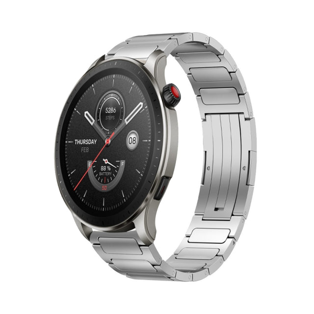 For Amazfit GTR 4 22mm I-Shaped Titanium Alloy Watch Band(Sliver)