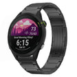 For Garmin Forerunner 255 Music 22mm I-Shaped Titanium Alloy Watch Band(Black) - Watch Bands by PMC TechLife | Online Shopping South Africa | PMC TechLife | Buy Now Pay Later Mobicred
