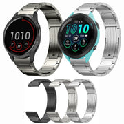 For Garmin Forerunner 255 Music 22mm I-Shaped Titanium Alloy Watch Band(Sliver)
