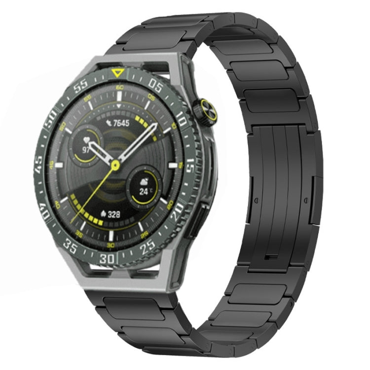 For Huawei Watch GT3 SE 22mm I-Shaped Titanium Alloy Watch Band(Black) - Watch Bands by PMC TechLife | Online Shopping South Africa | PMC TechLife | Buy Now Pay Later Mobicred
