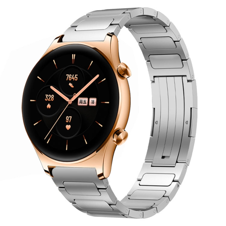 For Honor Watch GS 3 22mm I-Shaped Titanium Alloy Watch Band(Sliver) - Watch Bands by PMC TechLife | Online Shopping South Africa | PMC TechLife