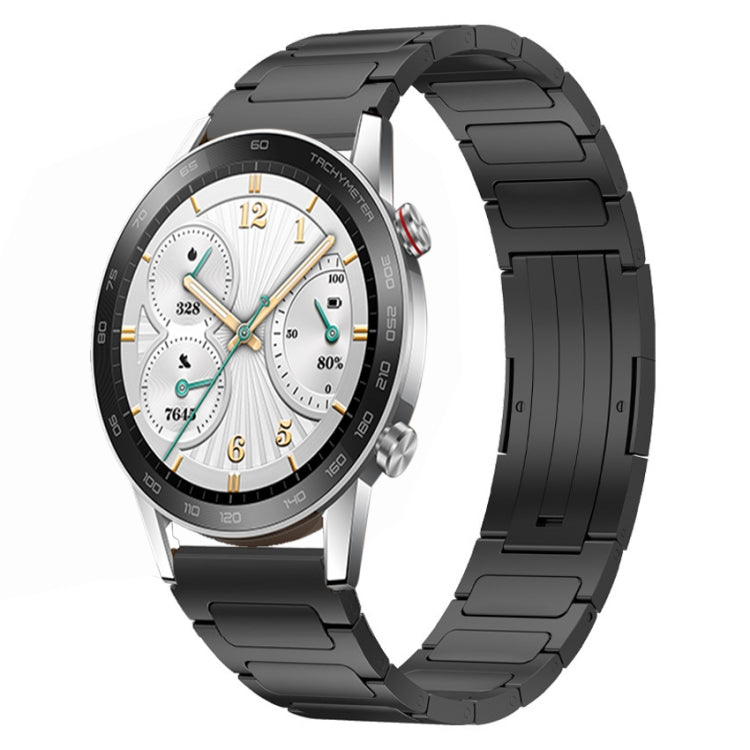 For Honor Watch GS 3i 22mm I-Shaped Titanium Alloy Watch Band(Black) - Watch Bands by PMC TechLife | Online Shopping South Africa | PMC TechLife