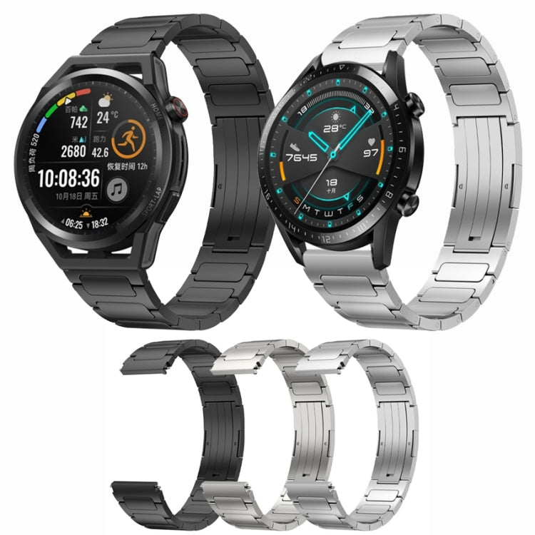 For Huawei Watch GT Runner 22mm I-Shaped Titanium Alloy Watch Band(Sliver) - Watch Bands by PMC TechLife | Online Shopping South Africa | PMC TechLife