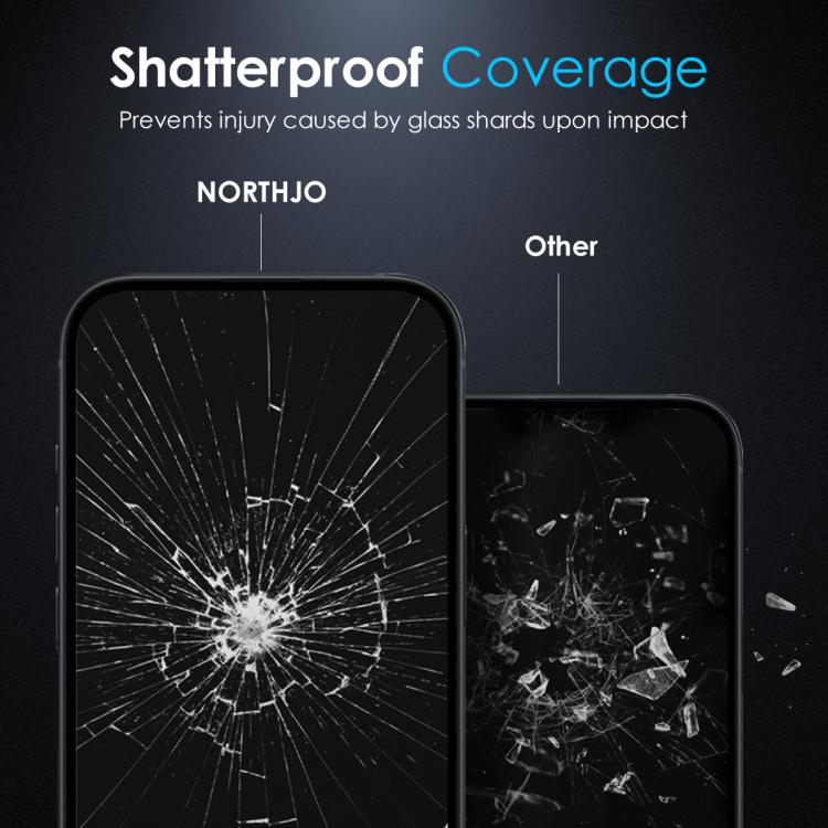 For iPhone 16 Pro NORTHJO A++ 0.3mm 28 Degree Privacy Screen Tempered Glass Film - free shipping - PMC TechLife - Order now!
