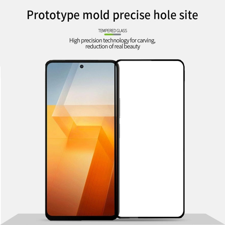 For vivo iQOO Z9 PINWUYO 9H 2.5D Full Screen Tempered Glass Film(Black)