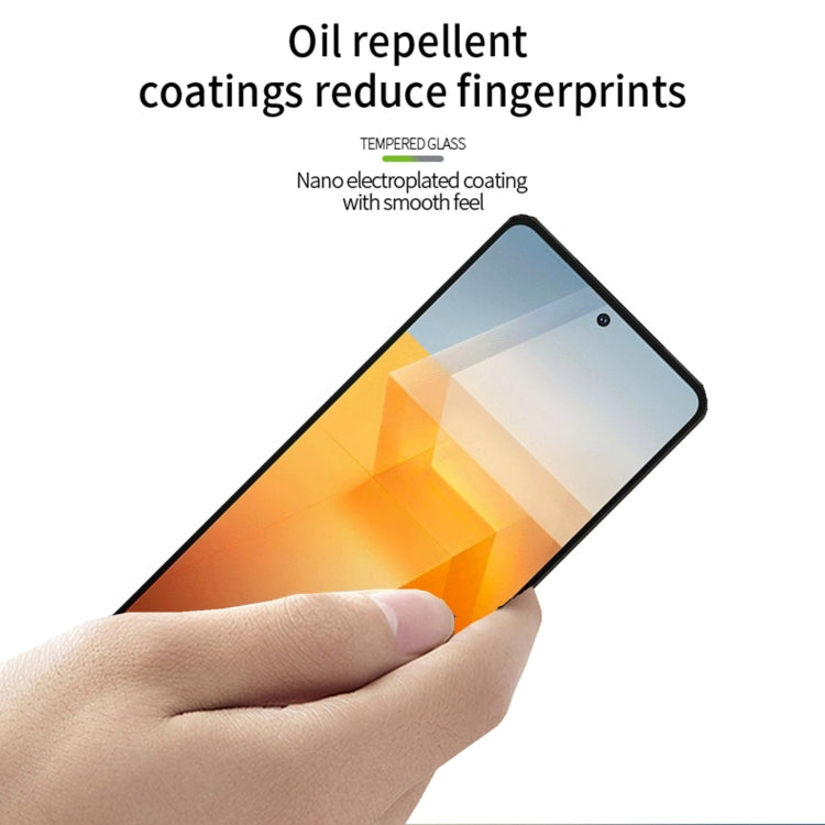 For vivo iQOO Z9 PINWUYO 9H 2.5D Full Screen Tempered Glass Film(Black)