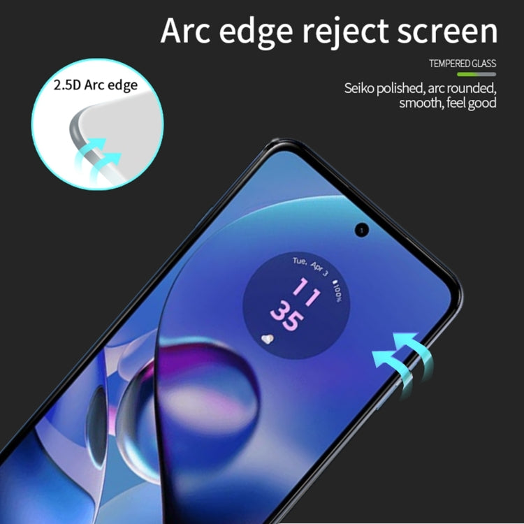 For Motorola Moto G64 PINWUYO 9H 2.5D Full Screen Tempered Glass Film(Black) - Motorola Tempered Glass by PINWUYO | Online Shopping South Africa | PMC TechLife | Buy Now Pay Later Mobicred