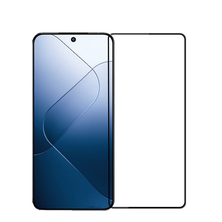 For Xiaomi 14 PINWUYO 9H 3D  Full Screen Explosion-proof Tempered Glass Film(Black) - free shipping - PMC Jewellery - Order now!