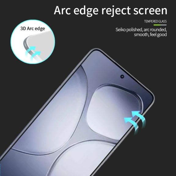 For Xiaomi Redmi K70 Ultra PINWUYO 9H 3D  Full Screen Explosion-proof Tempered Glass Film(Black)