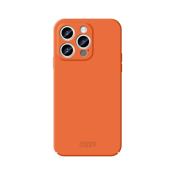 For iPhone 15 Pro Max MOFI Qin Series Skin Feel All-inclusive PC Phone Case(Orange)