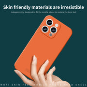For iPhone 15 Pro Max MOFI Qin Series Skin Feel All-inclusive Silicone Phone Case(Beige)