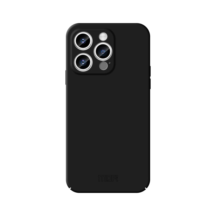 For iPhone 15 Pro MOFI Qin Series Skin Feel All-inclusive Silicone Phone Case(Black) - iPhone 15 Pro Cases by MOFI | Online Shopping South Africa | PMC TechLife