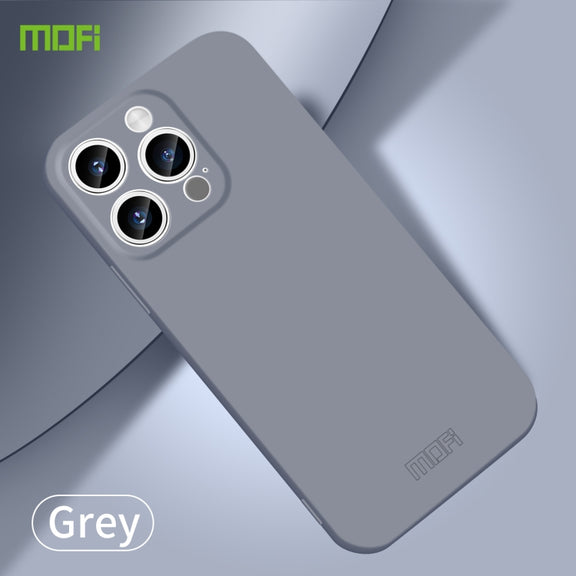 For iPhone 15 Pro MOFI Qin Series Skin Feel All-inclusive PC Phone Case(Gray)