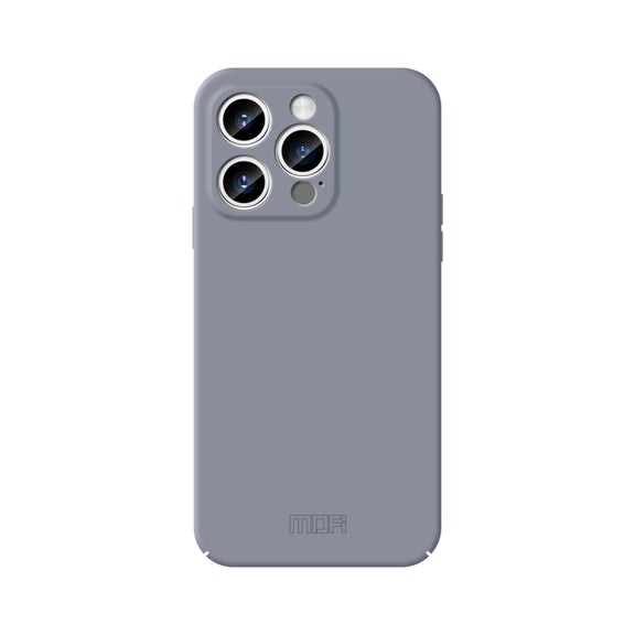 For iPhone 15 Pro MOFI Qin Series Skin Feel All-inclusive PC Phone Case(Gray)